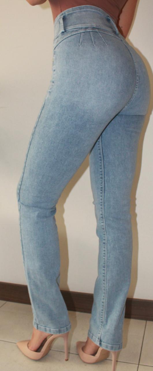 LIGHT BLUE HIGH RISE PUSH UP SKINNY