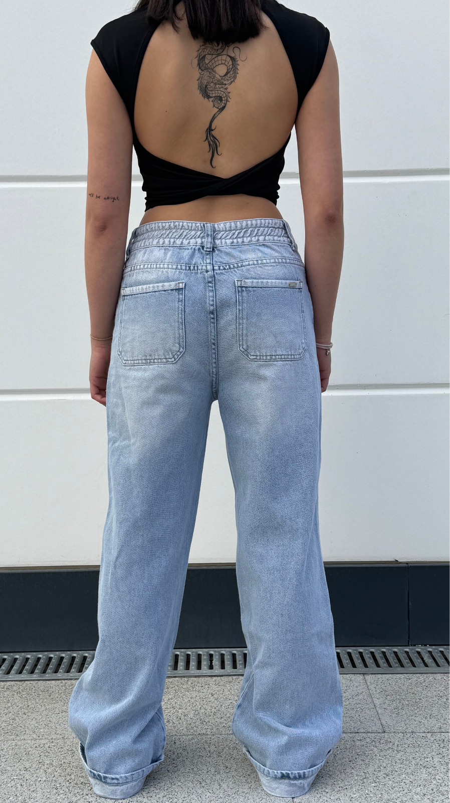 BAGGY HIGH RISE LIGHT BLUE