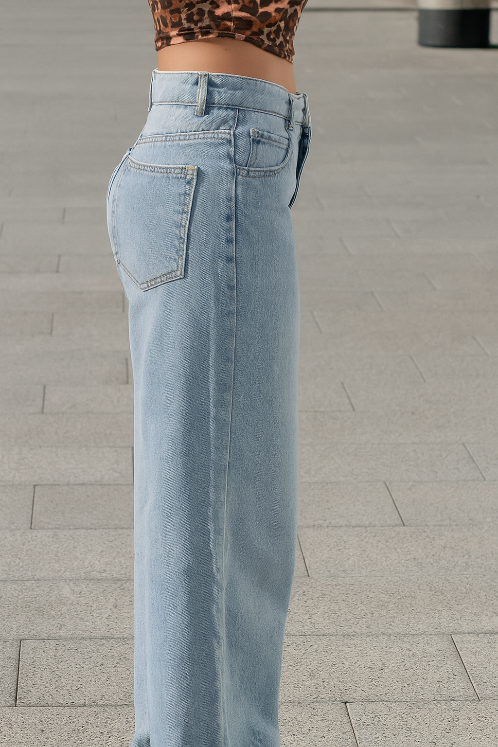 BAGGY HIGH RISE LIGHT BLUE