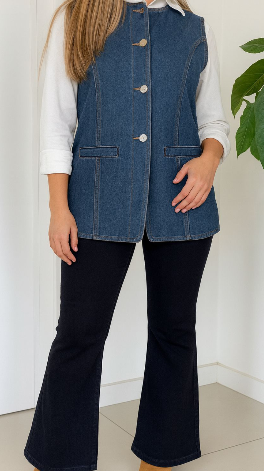 DENIM VEST INDIGO CLASSIC